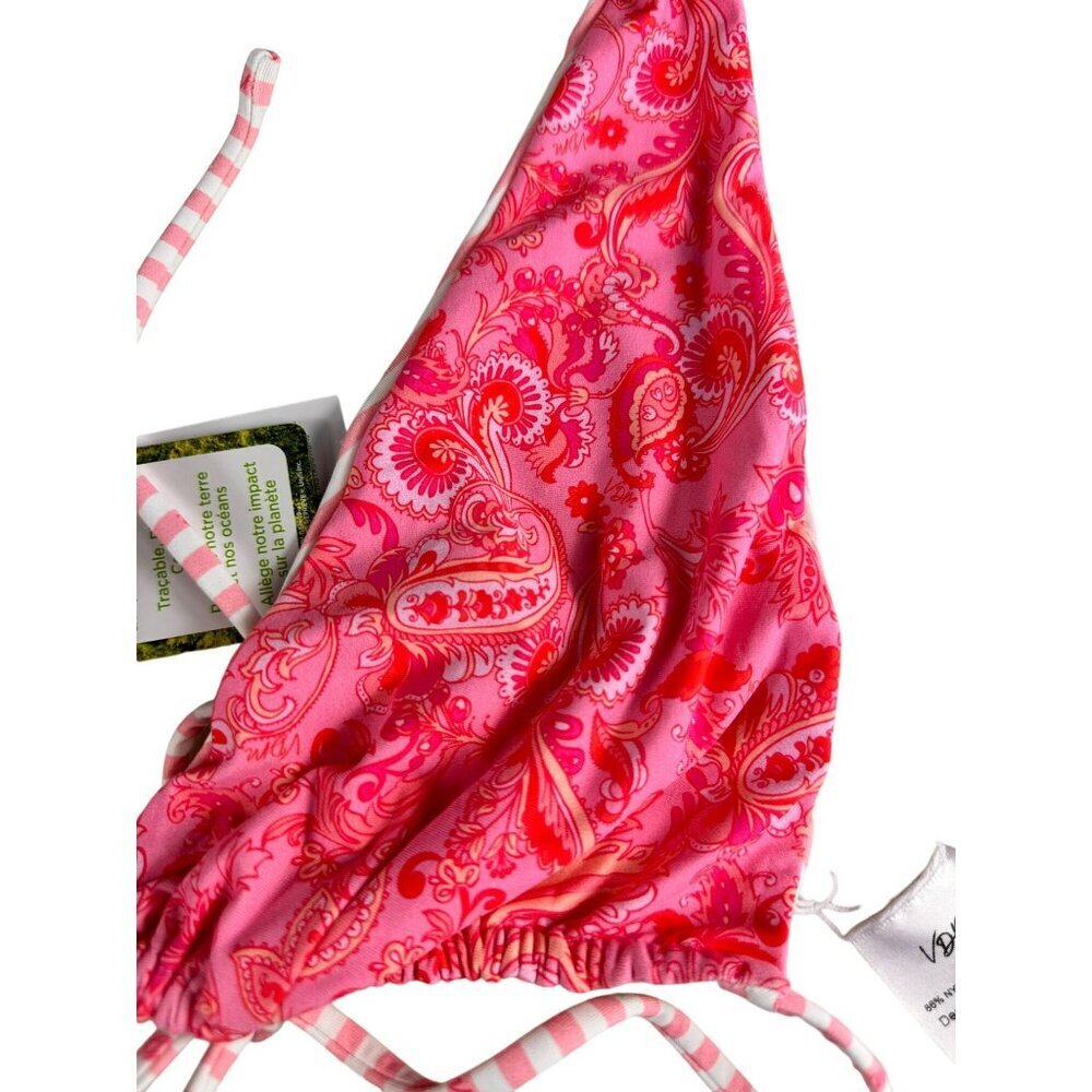 VDM Revolve Pink Fuchsia Reversible Bikini Top Size XXL - Picture 2 of 10